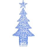 vidaXL Božično drevo med 240 LED Modra 180 cm Akril | Shoptok.si