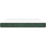 vidaXL Vzmetnica z žepkasto vzmetjo temno zelena 160x220x20 cm žamet | Shoptok.si