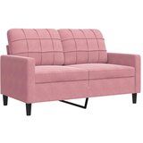 vidaXL Kavč dvosed roza 120 cm žamet, (21255987) Cene