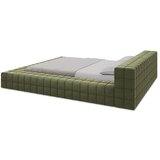 Makamii Zeleni tapecirani bračni krevet s podnicom 140x200 cm Akela – | shoptok.hr