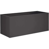  Vrtna saksija 2 kom. Crna 80 x 40 x 40 cm Čelična vrata - Crna 80 x 40 x 40 cm 2 | shoptok.hr