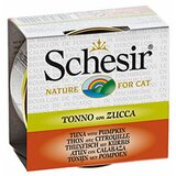 Schesir cat adult tunjevina & bundeva brodet konzerva 70g hrana za mačke Cene