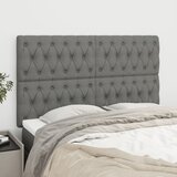 vidaXL Posteljno vzglavje 4 kosa temno siv 72x7x78/88 cm blago Cene