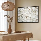  Slika - Ceramic Leaves (1 Part) Wide 60x40 U crnom drvenom okviru | shoptok.hr