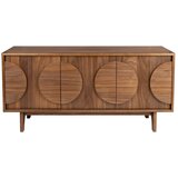 Zuiver Rjava nizka komoda v orehovem dekorju 120x58 cm Groove – | Shoptok.si