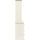  Visoka komoda VIGO bijela 78 x 40 x 175 cm od masivne borovine | shoptok.hr