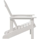 vidaXL Adirondack stol 2 kosa Bela 74x82x90 cm HDPE | Shoptok.si