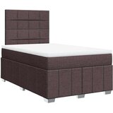  Krevet box spring s madracem tamnosmeđi 120 x 190 cm od tkanine | shoptok.hr