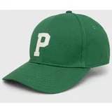 PepeJeans Bombažna bejzbolska kapa zelena barva