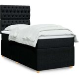 vidaXL box spring krevet s madracem crni 80 x 200 cm od tkanine | shoptok.hr
