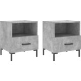 Maison Chic Dvo delni komplet Nočne omarice - Nočne mize betonsko siva 40x35x47,5 cm inženirski les, (21689755) | Shoptok.si