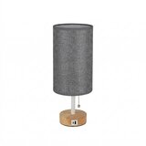  Brilagi - Stona lampa sa USB portom TABLON 1xE27/25W/230V hrast/bela/siva | Eponuda.com