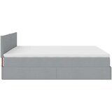  Otomanski krevet s madracem svijetlosivi 180x200cm od tkanine | shoptok.hr