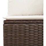  10-dijelni set vrtnih sofa od poliratana s jastucima smeđi | shoptok.hr