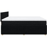  Krevet s oprugama i madracem crni 200x200 cm od tkanine | shoptok.hr