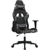 vidaXL Gaming stol črno in kamuflažno umetno usnje, (21378010) | Shoptok.si