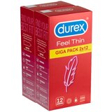 Durex Feel Thin - paket kondomov z življenjskim občutkom (2x12 kosov) | Shoptok.si