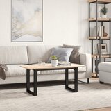 Stolić za kavu O-oblika 90x40x45 cm borovina i čelik | Eponuda.com