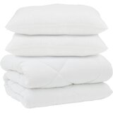  Duvet s jastucima s jastukom 3 kom. Bijelo Mikrofibra i Pero Bijela 240 x 220 cm,70 x 90 cm | shoptok.hr