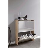 MID.YOU omara z loputami za čevlje stido l, bela, hrast | Shoptok.si