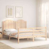  Okvir kreveta s uzglavljem 160 x 200 cm od masivnog drva | shoptok.hr