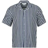 SLHRLXAIR MIX SS SHIRT Tamno plava