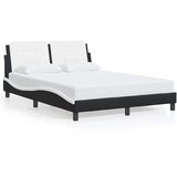  Okvir kreveta bez madraca Zadar crno-bijeli 140x200 cm umjetna koža | Eponuda.com