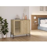 Marckeric Nizka komoda v hrastovem dekorju v naravni barvi 80x80 cm Inca – | Shoptok.si