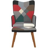  Stolica za opuštanje s osloncem za noge patchwork od tkanine | shoptok.hr