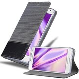Cadorabo Case, združljiv s Samsungom v sivi črni barvi - zaščitni pokrov z magnetnim zapiranjem, stoječo funkcijo in režo za kartico, (20566854) Cene