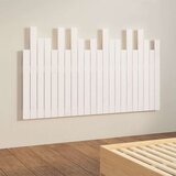 vidaXL Zidno uzglavlje bijelo 140x3x80 cm od masivne borovine | shoptok.hr