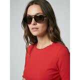 Sinsay Pamučna majica s ukrasnim volanima | shoptok.hr