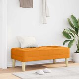  Klupa s jastukom Tamno žuta 113 x 57 x 39 cm tkanina | Eponuda.com