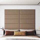  Zidne ploče od umjetne kože 12 kom cappuccino 90x30 cm 3 24 m² | shoptok.hr