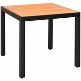  5-dijelni vrtni blagovaonski set crno-smeđi Crna | shoptok.hr