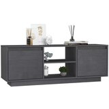 vidaXL TV omarica siva 110x30x40 cm trdna borovina | Shoptok.si