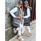 DStreet Ciemnoszara dwustronna kamizelka damska ONADE | Shoptok.si