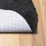  Čupavi tepih s visokim vlaknima NAVARRA crni 160x160 cm | Eponuda.com