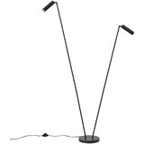 QAZQA Sodobna stoječa svetilka črna 2-luči GU10 35mm - Thomas | Shoptok.si