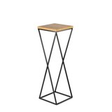  Stalak za cveće 70x24 cm crni/smeđi | Eponuda.com