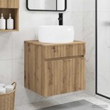  Umivaonik s policom za zid Hrast artisan 49 x 44,5 x 66 cm | shoptok.hr