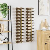  Zidni stalak za vino za 12 boca 2 kom zlatni željezni | shoptok.hr