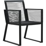  7-dijelni vrtni blagovaonski set od PVC ratana crni | shoptok.hr