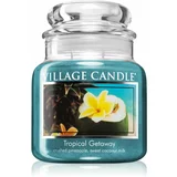 Village Candle Tropical Gateway dišeča sveča (Glass Lid) 390 g