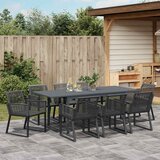  Vrtni set za objed 9 kom. poliratan 180 x 80 x 74 cm | shoptok.hr