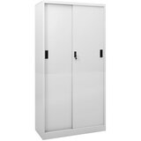 vidaXL uredski ormarić s kliznim vratima svjetlosivi 90x40x180cm čelik Cijene
