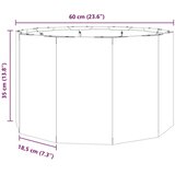 vidaXL Sadilica Crna 60 x 60 x 35 cm Čelik | shoptok.hr