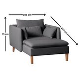 Atelier Del Sofa Flexy fotelja, antracit | Eponuda.ba