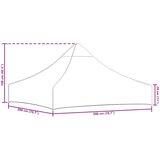 Krov za šator za zabave 2 x 2 m žuti 270 g/m² | shoptok.hr