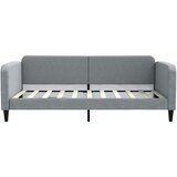  Dnevni krevet s pomoćnim ležajem i ladicama bez madraca svijetlosiva 100x190 cm | shoptok.hr